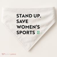 Stand Up Save Women’S Sports USA-Made Doggie Bandana thumb 0
