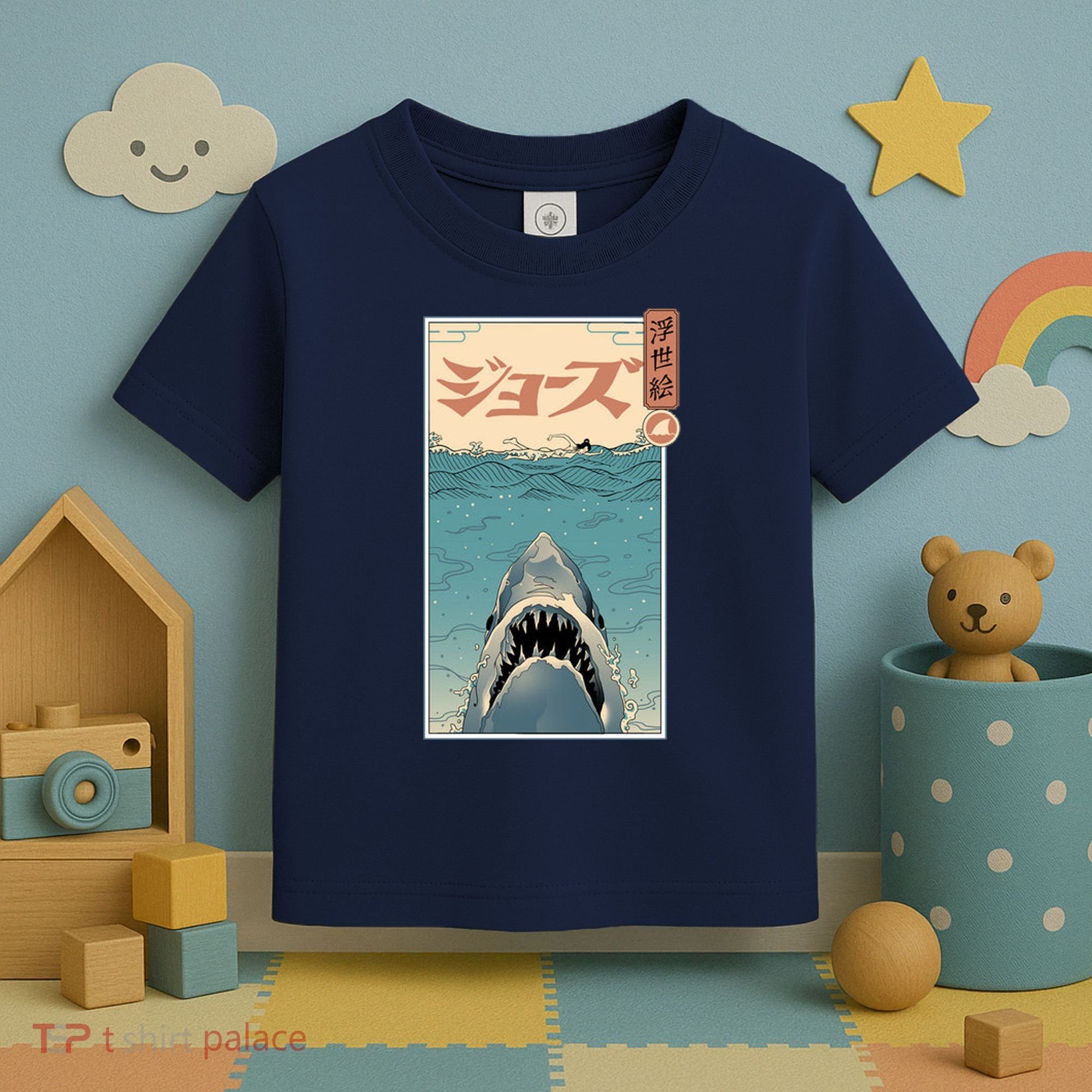 Shark Ukiyo Toddler T-Shirt