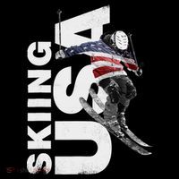 Skiing USA Support The Team USA Flag Ski Women's Hoodie thumb 2