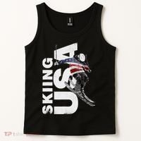 Skiing USA Support The Team USA Flag Ski Tank Top thumb 2