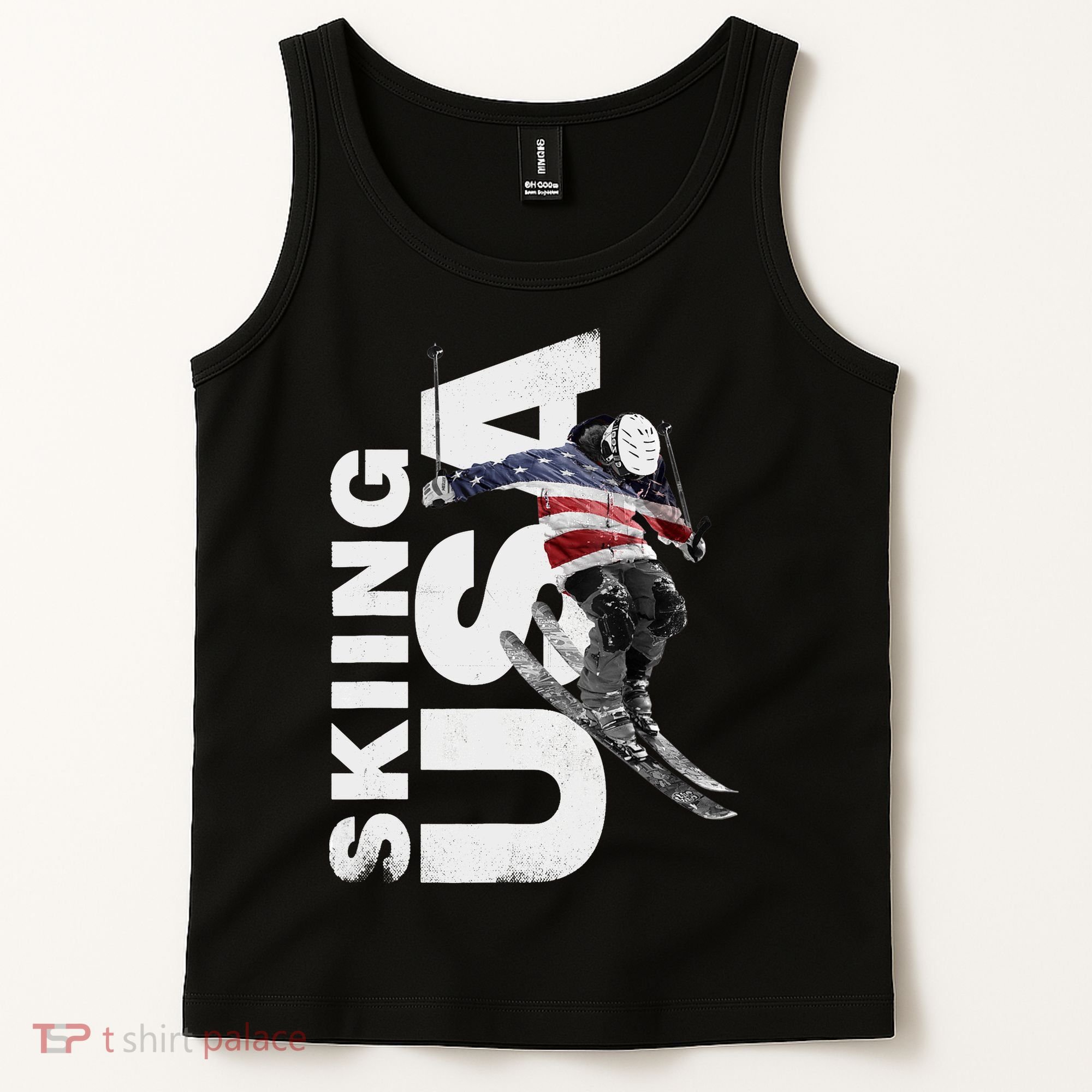 Skiing USA Support The Team USA Flag Ski Tank Top