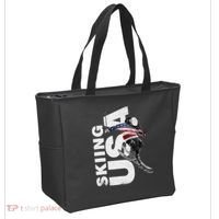 Skiing USA Support The Team USA Flag Ski Tote Bag thumb 2