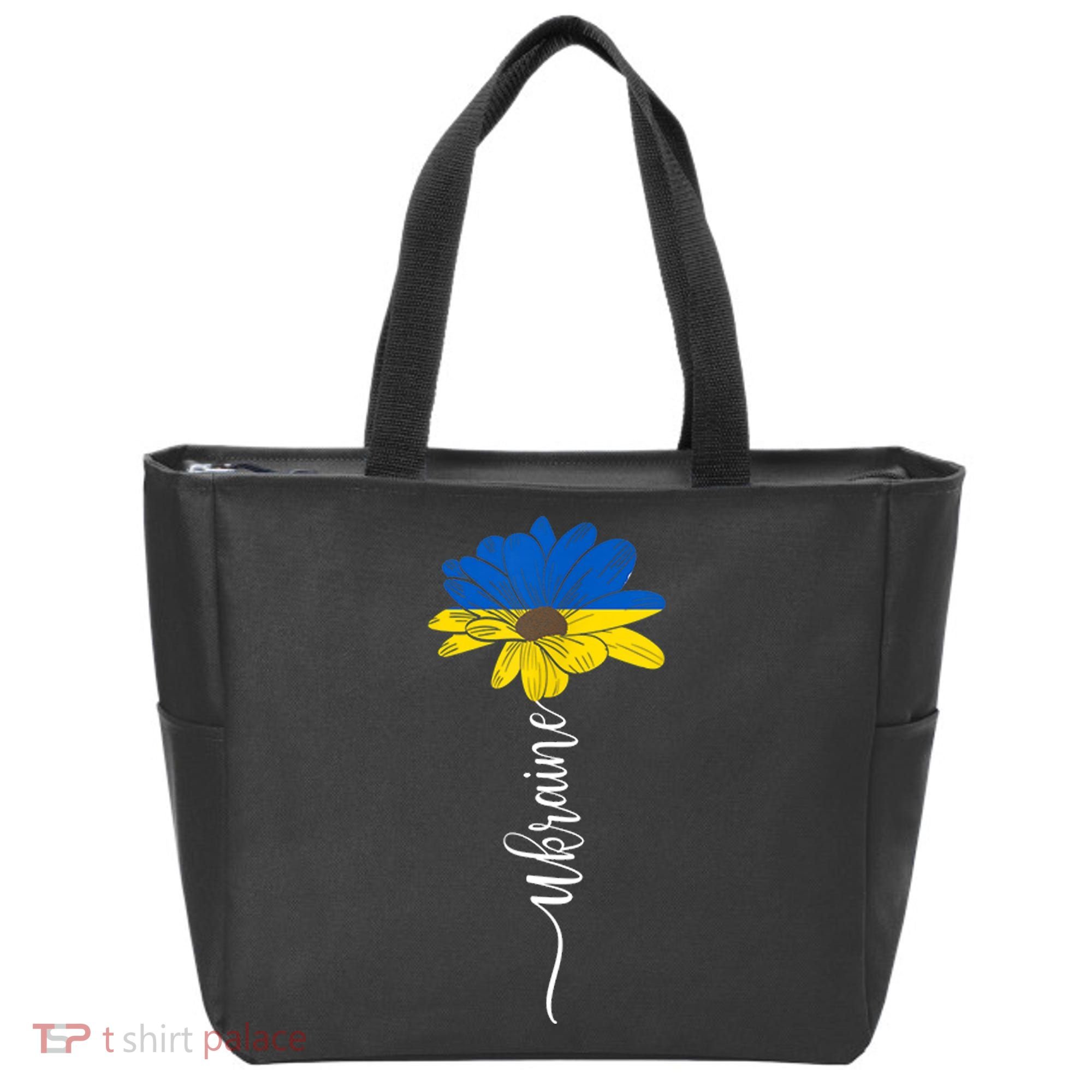 Support Ukraine Sunflower Tote Bag