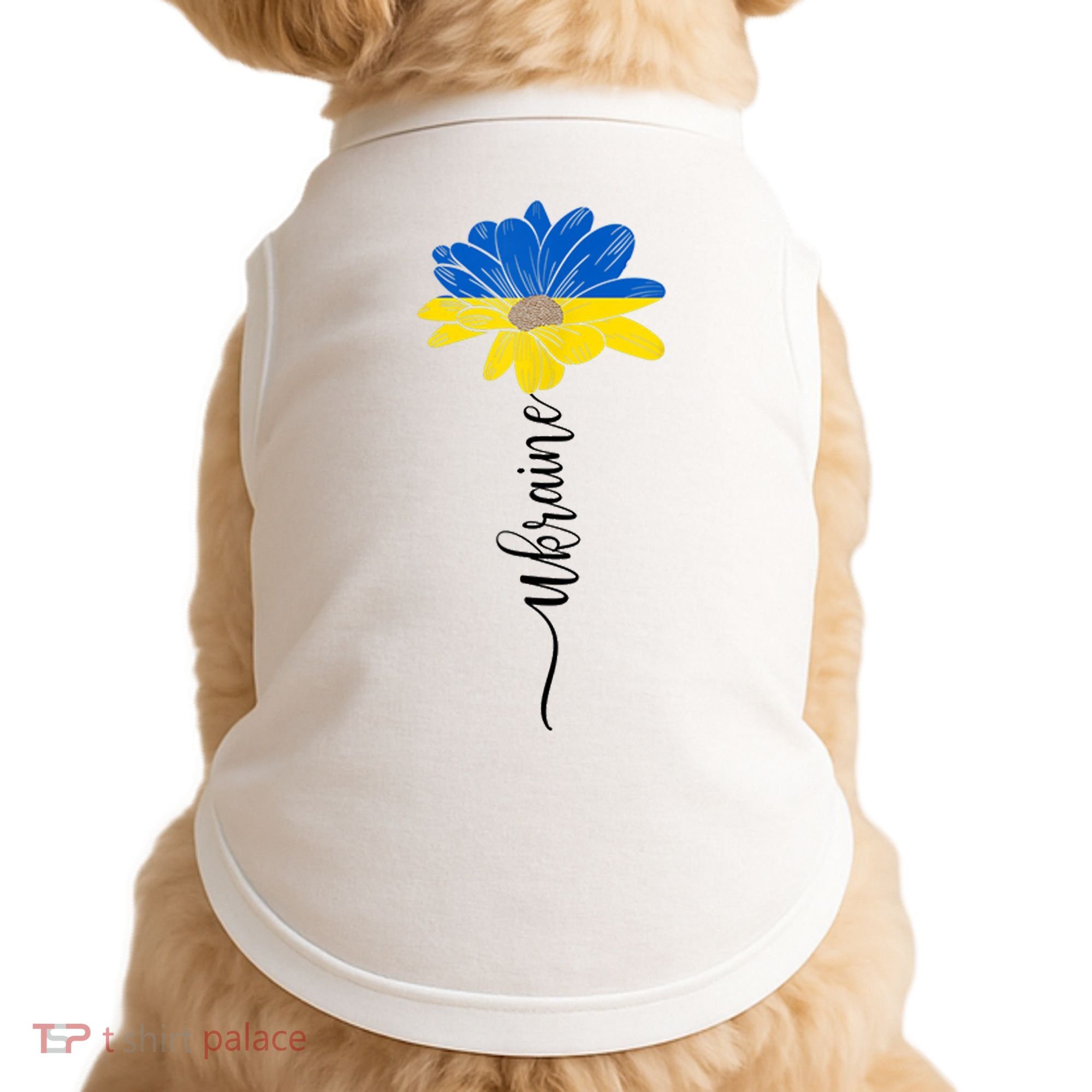 Support Ukraine Sunflower Doggie Tank