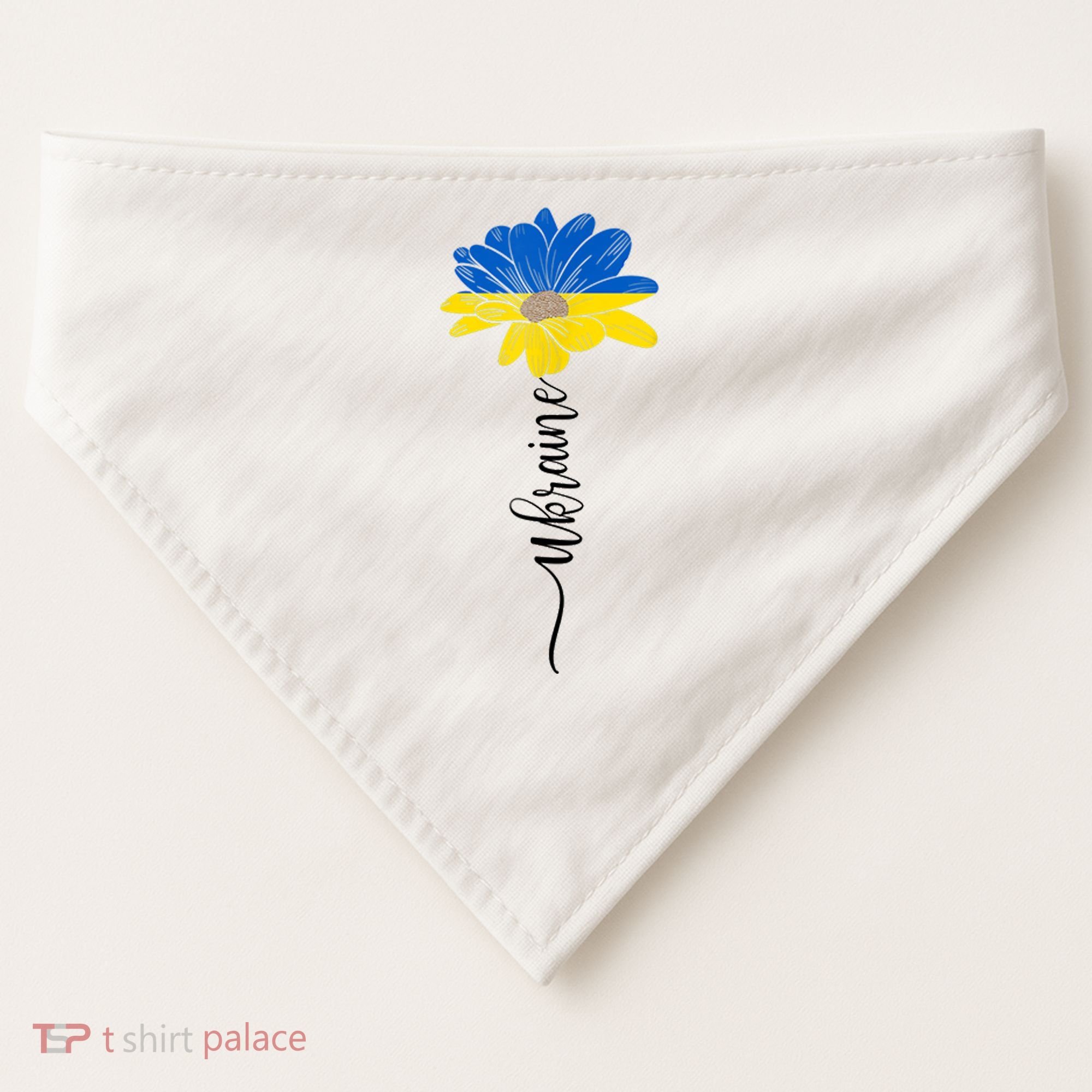 Support Ukraine Sunflower USA-Made Doggie Bandana