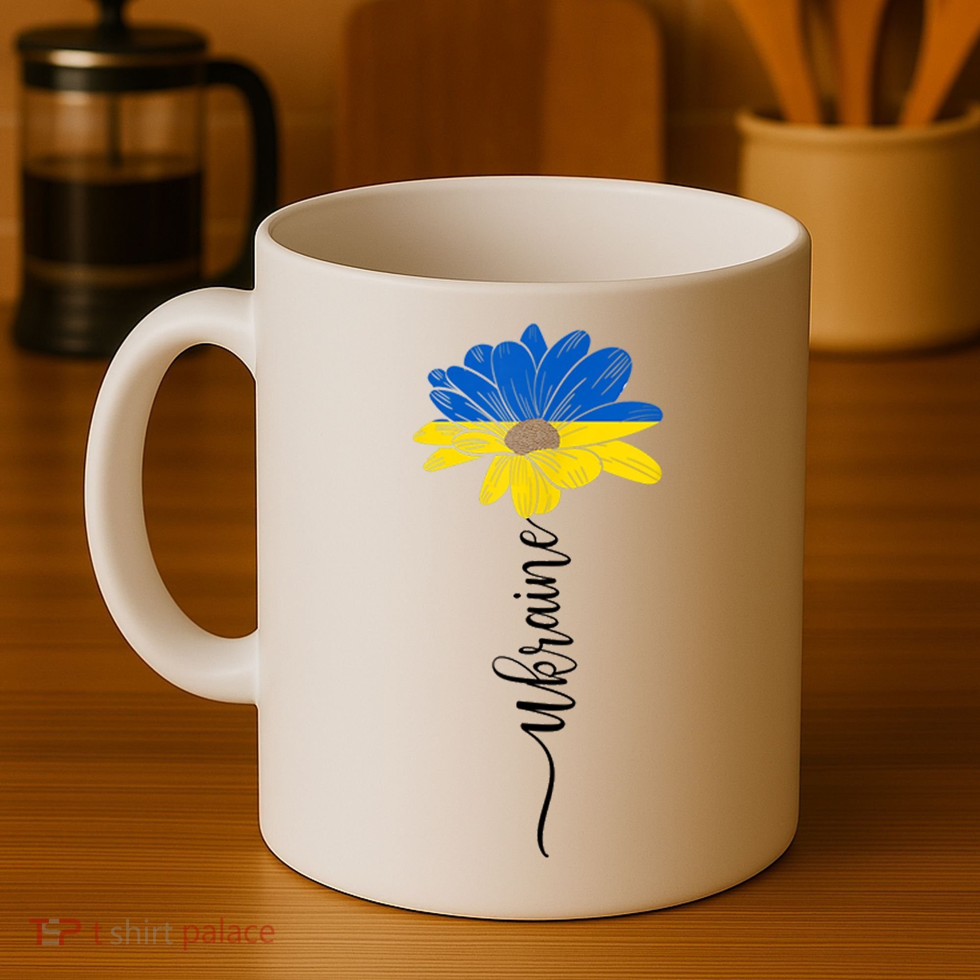 Support Ukraine Sunflower Coffee Mug