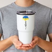 Support Ukraine Sunflower Tumbler thumb 2