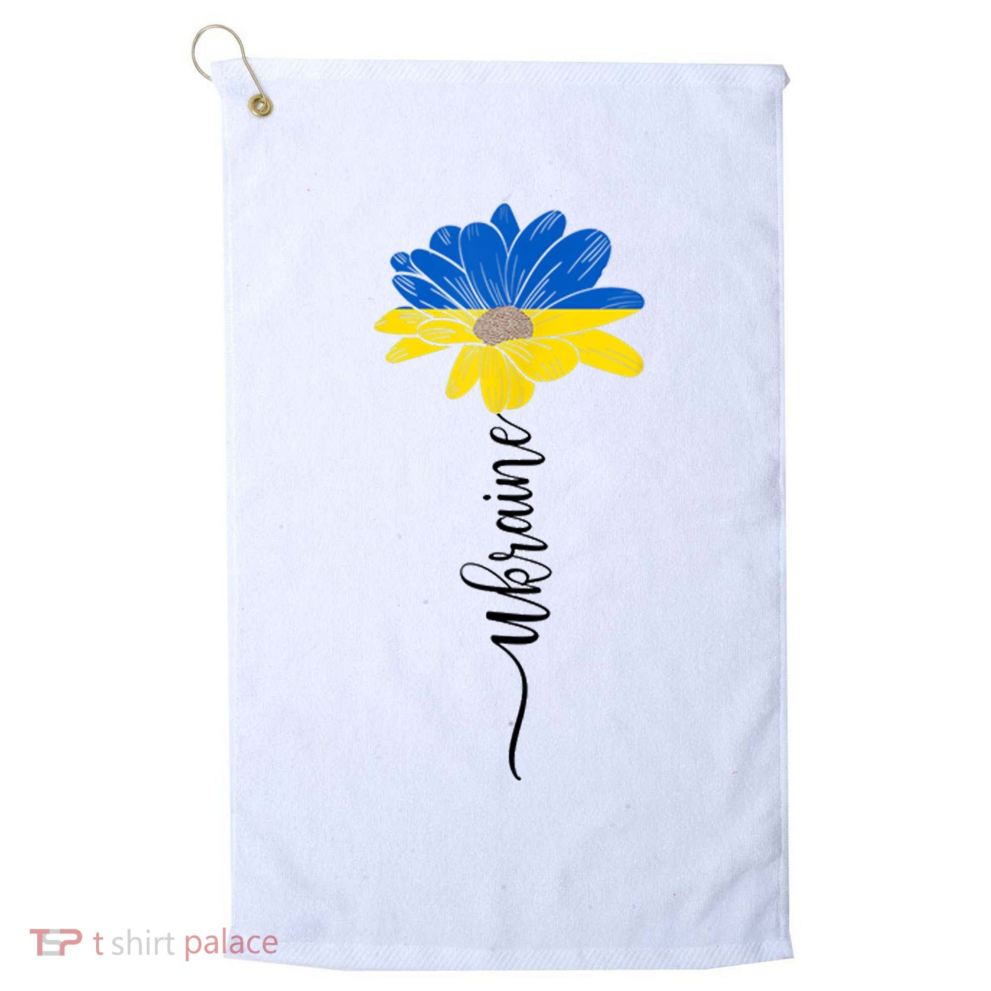 Support Ukraine Sunflower Golf Towel