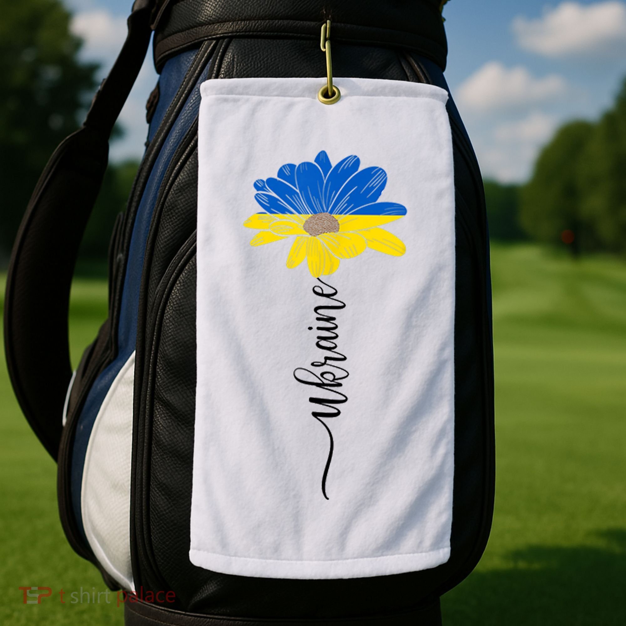 Support Ukraine Sunflower Golf Towel