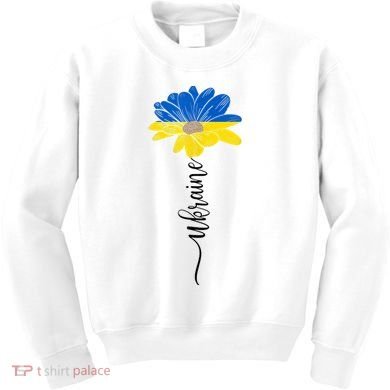 Support Ukraine Sunflower Kids Sweatshirt