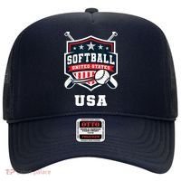 Softball USA Support the Team Shirt USA Flag Hat thumb 0
