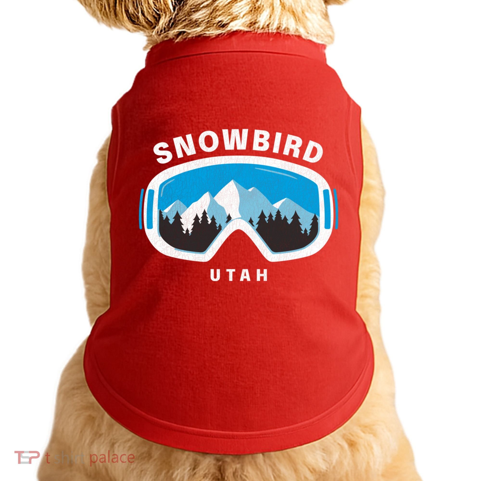 Snowbird Utah Ski Snowboard Goggles Snow Mountain Doggie Tank