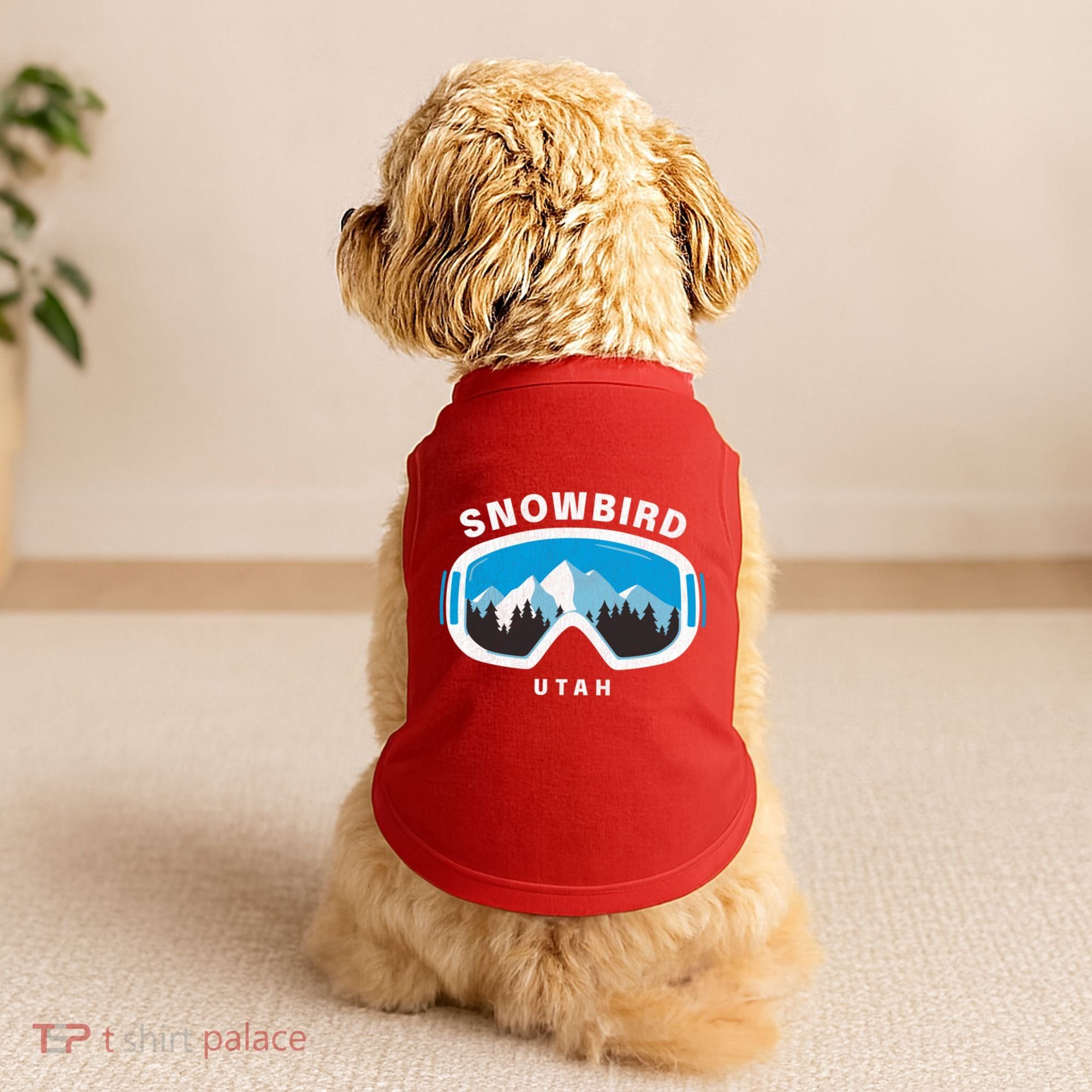 Snowbird Utah Ski Snowboard Goggles Snow Mountain Doggie Tank