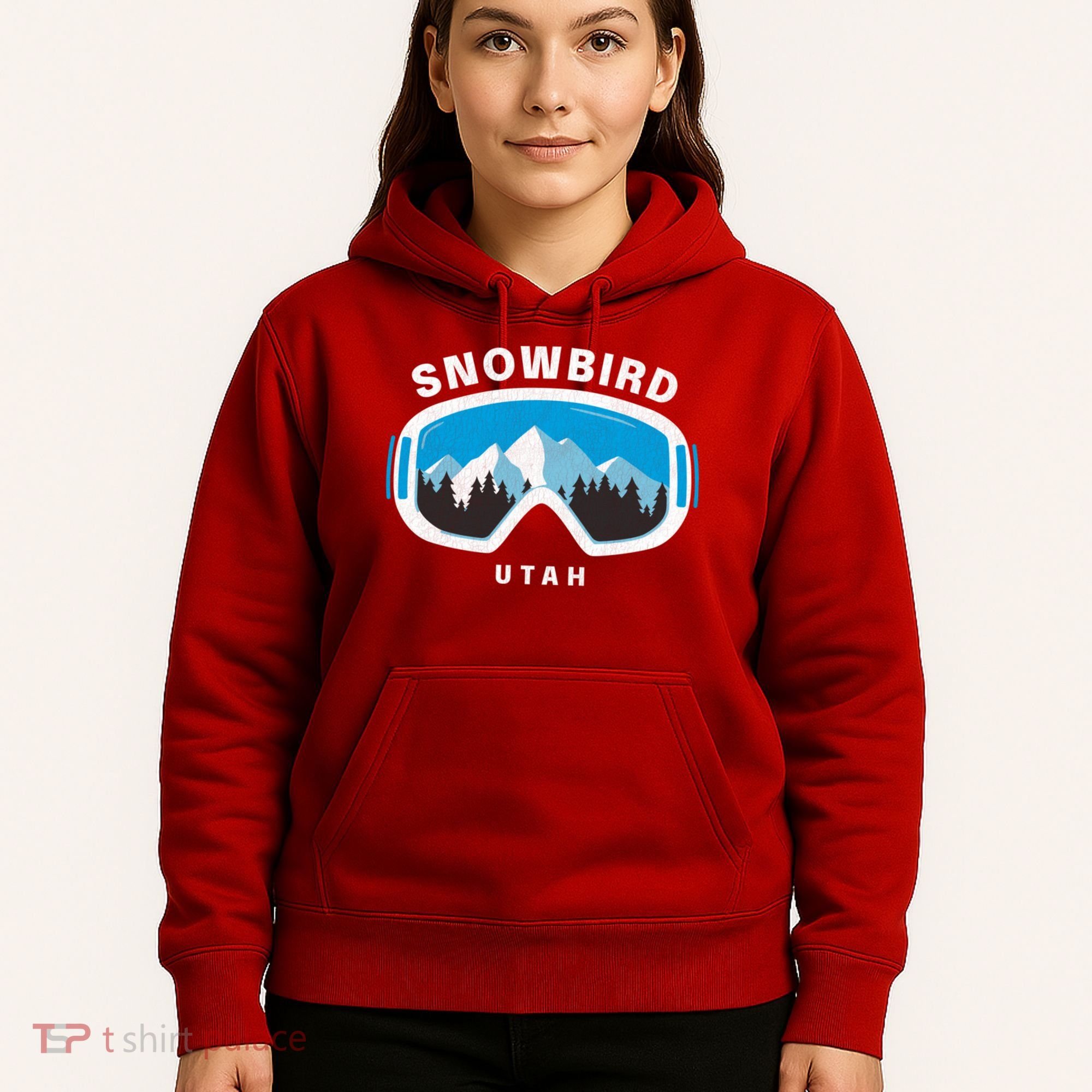Snowbird Utah Ski Snowboard Goggles Snow Mountain Hoodie