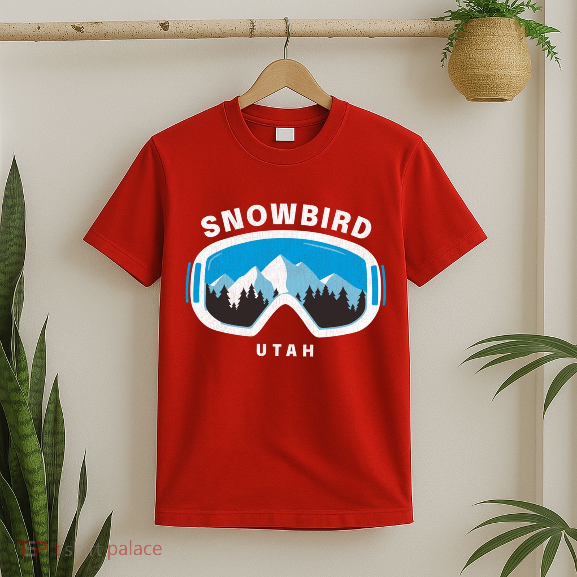 Snowbird Utah Ski Snowboard Goggles Snow Mountain T-Shirt