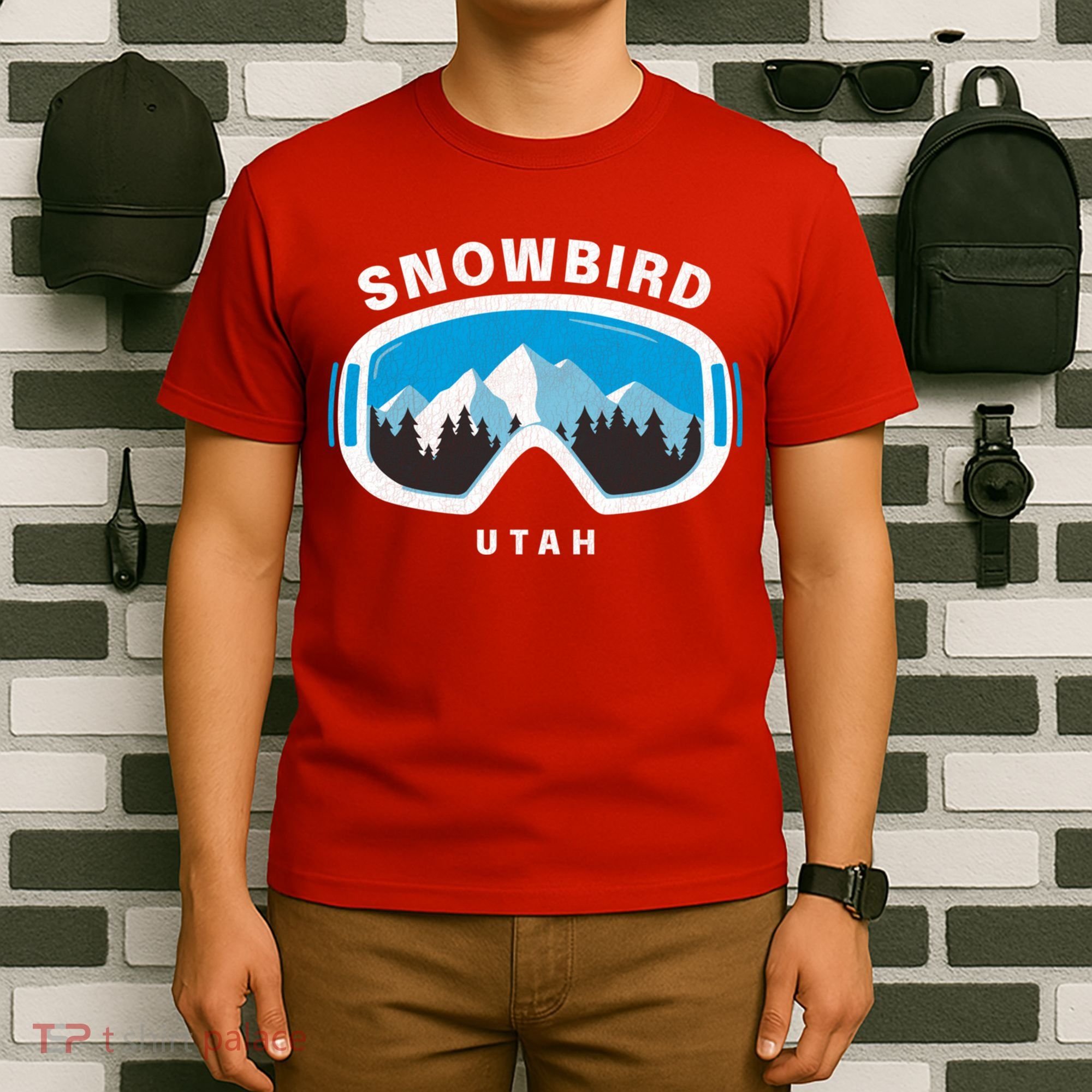 Snowbird Utah Ski Snowboard Goggles Snow Mountain T-Shirt