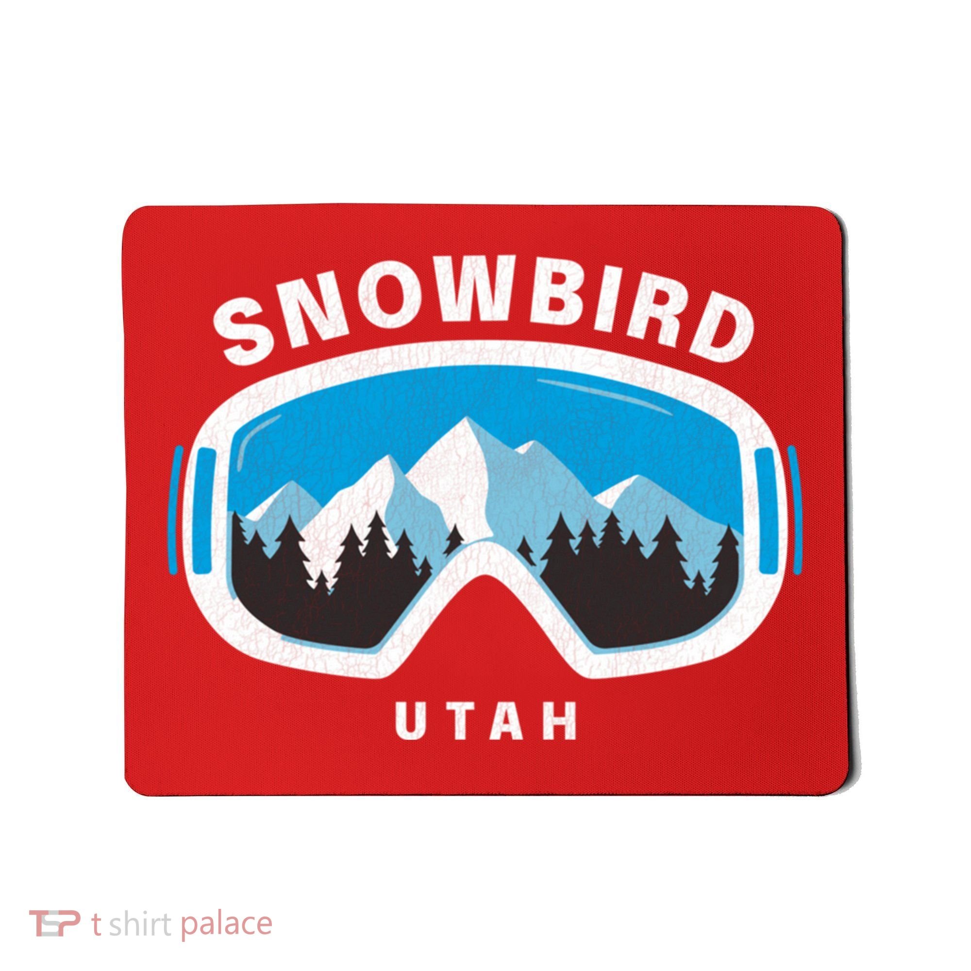 Snowbird Utah Ski Snowboard Goggles Snow Mountain Mousepad