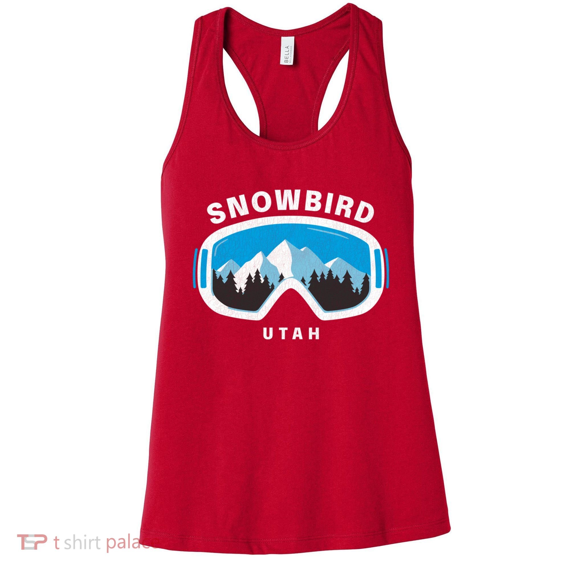 Snowbird Utah Ski Snowboard Goggles Snow Mountain Women's Tank Top