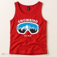 Snowbird Utah Ski Snowboard Goggles Snow Mountain Tank Top thumb 2