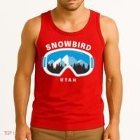 Snowbird Utah Ski Snowboard Goggles Snow Mountain Tank Top thumb 3