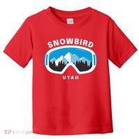 Snowbird Utah Ski Snowboard Goggles Snow Mountain Toddler T-Shirt thumb 0