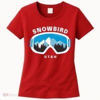 Snowbird Utah Ski Snowboard Goggles Snow Mountain Women's T-Shirt thumb 0