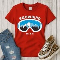 Snowbird Utah Ski Snowboard Goggles Snow Mountain Women's T-Shirt thumb 3