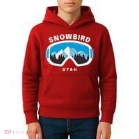Snowbird Utah Ski Snowboard Goggles Snow Mountain Kids Hoodie thumb 4