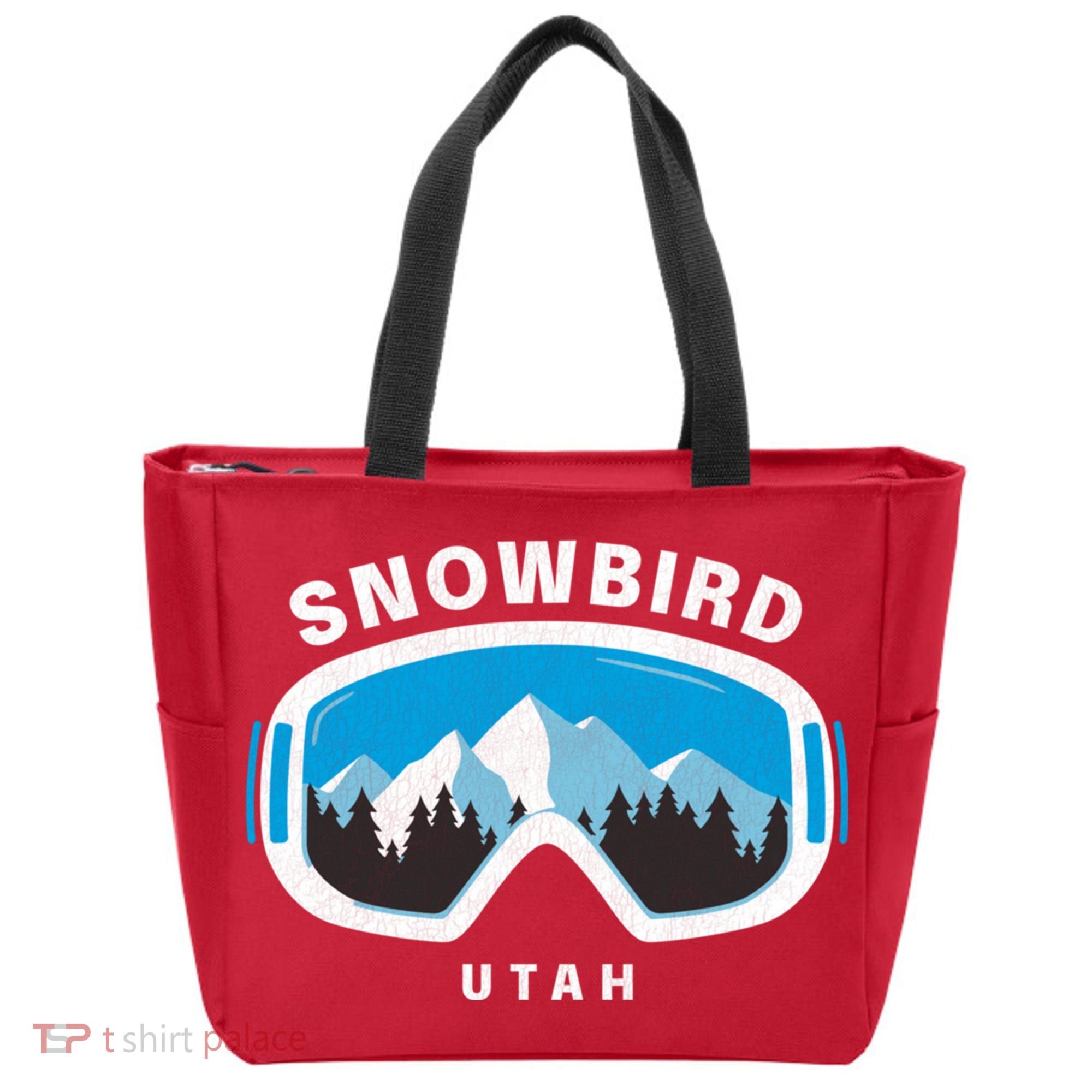 Snowbird Utah Ski Snowboard Goggles Snow Mountain Tote Bag
