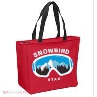 Snowbird Utah Ski Snowboard Goggles Snow Mountain Tote Bag thumb 2