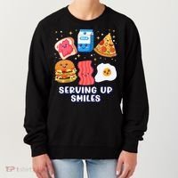 Serving Up Smiles Lunch Lady Women's Sweatshirt thumb 0