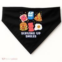Serving Up Smiles Lunch Lady USA-Made Doggie Bandana thumb 0