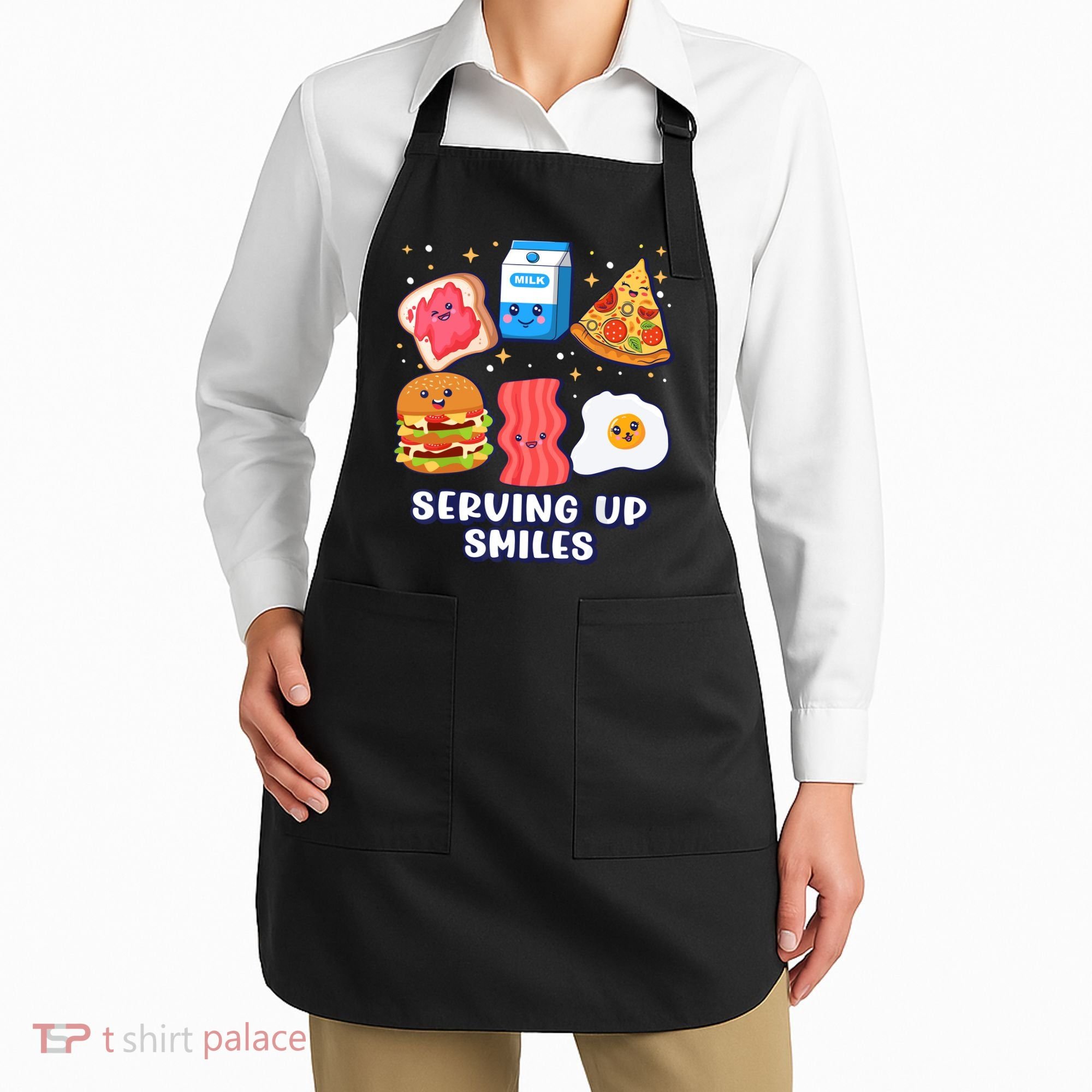Serving Up Smiles Lunch Lady Apron