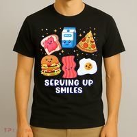 Serving Up Smiles Lunch Lady T-Shirt thumb 3