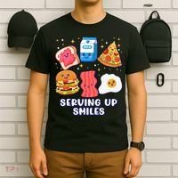 Serving Up Smiles Lunch Lady T-Shirt thumb 6