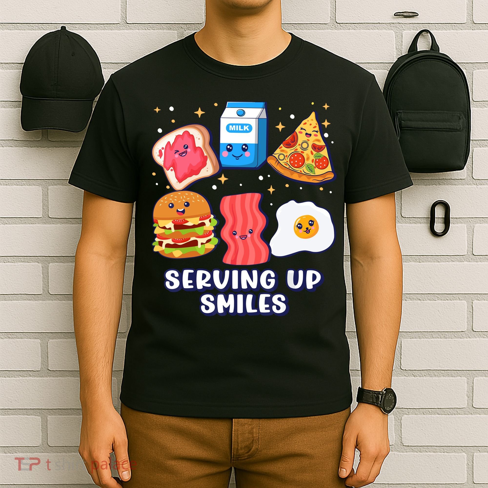 Serving Up Smiles Lunch Lady T-Shirt