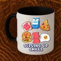 Serving Up Smiles Lunch Lady Coffee Mug thumb 2
