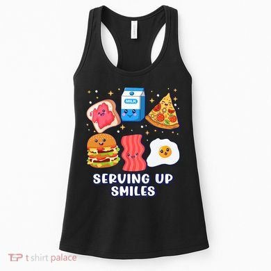 Serving Up Smiles Lunch Lady Women's Tank Top