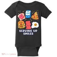Serving Up Smiles Lunch Lady Baby Bodysuit thumb 0