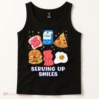 Serving Up Smiles Lunch Lady Tank Top thumb 2