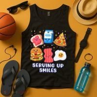 Serving Up Smiles Lunch Lady Tank Top thumb 4