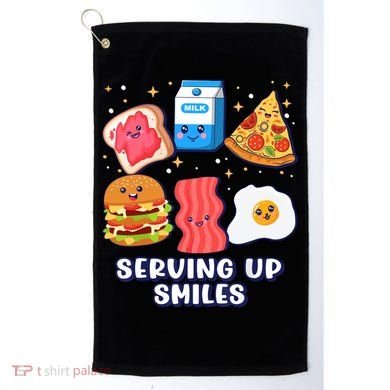Serving Up Smiles Lunch Lady Golf Towel