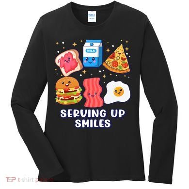 Serving Up Smiles Lunch Lady Women's Long Sleeve Shirt