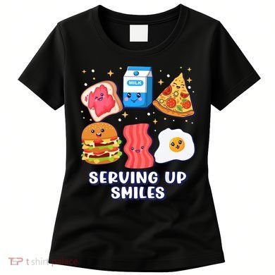 Serving Up Smiles Lunch Lady Women's T-Shirt