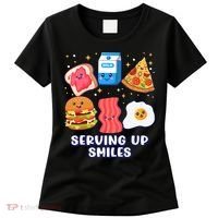 Serving Up Smiles Lunch Lady Women's T-Shirt thumb 0