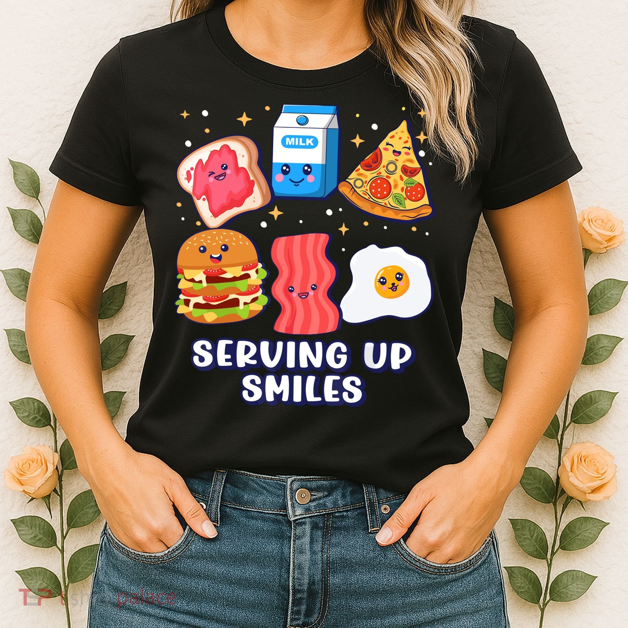 Serving Up Smiles Lunch Lady Women's T-Shirt