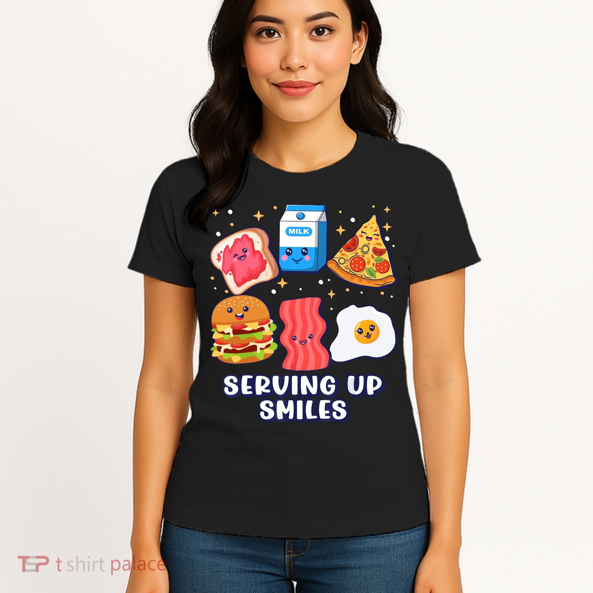 Serving Up Smiles Lunch Lady Women's T-Shirt