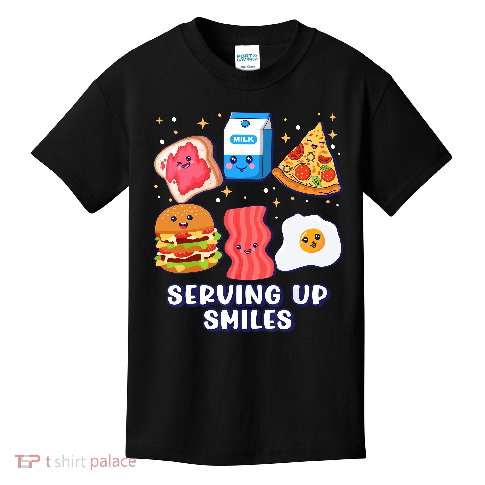 Serving Up Smiles Lunch Lady Kids T-Shirt