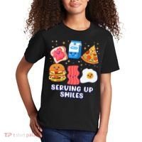 Serving Up Smiles Lunch Lady Kids T-Shirt thumb 2