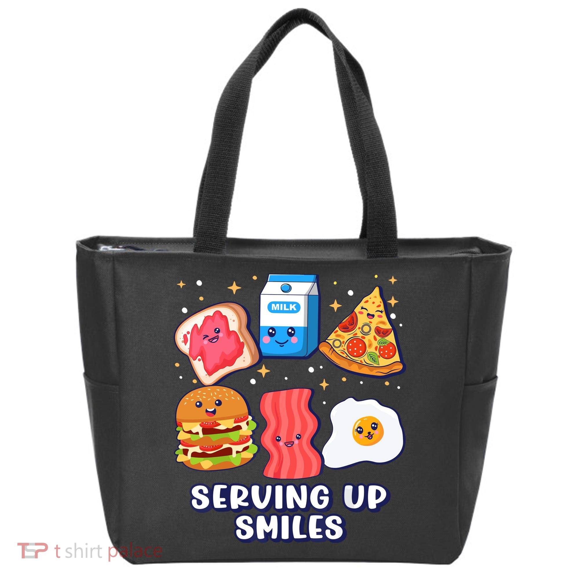 Serving Up Smiles Lunch Lady Tote Bag